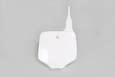 UFO Front Number Plate KX65 01-25 KLX110 01-09 - White
